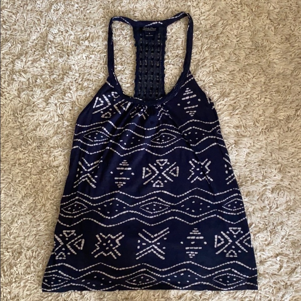 Lucky Brand crocheted T back tank